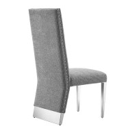 Hokku Designs Grey Silver Dining Room Chair