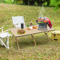 Arlmont & Co. Camping Table Portable Table Folding Table With Carry Bag,4-6 Person Table For Camping Outdoor Picnic