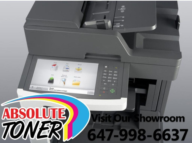 $59/month. Lexmark MX812dfe Monochrome Multifunction Laser Printer Copier FAX Scan to Email w/ touchscreen display in Printers, Scanners & Fax in Ontario - Image 2