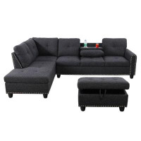 Latitude Run® Cailley 3 - Piece Upholstered Sectional