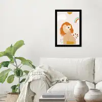 Wynwood Studio "Plant Chic", Boho Summer Girl Modern Yellow Framed Wall Art Print For Bedroom