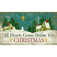 The Holiday Aisle® X-mas Heart by Suzanne Nicoll - Graphic Art Print on Wood