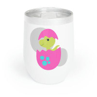 Marick Booster Green And Pink Dinosaur Egg Chill Wine Tumbler