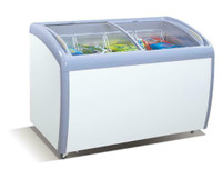 Glass-Top Novelty Ice Cream Display Freezer 160 and 360 Litre