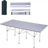 Arlmont & Co. Arlmont & Co. Aluminum 6 - Person Portable Camping Table