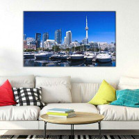 Made in Canada - Ebern Designs 'Lakeshore, Toronto, Canada' Photographic Print on Canvas