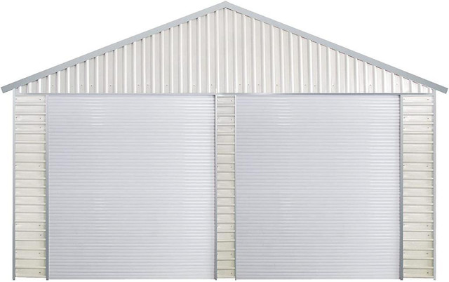 NEW 21 FT X 19 FT DOUBLE METAL GARAGE SHED & ROLL UP DOORS SG2119 in Other Business & Industrial in Alberta - Image 2