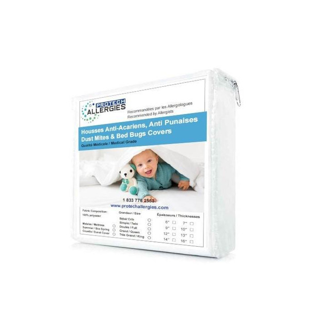 Dust mites and bed bugs mattress cover in Bedding