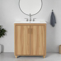 Charlton Home 30" Bathroom Vanity & Sink Combination, Versatile Bathroom Cabinet