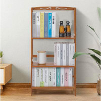 Ebern Designs Ebern Designs Bamboo 3 Shelves Adjustable Bookshelf, Open Bookcase, Storage Shelf, Natural, For Home