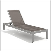Latitude Run® Modern design All aluminum outdoor coffee table and lounge