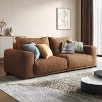 Crafts Design Trade 82.68" Browm Cotton and linen Modular Sofa