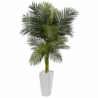 Bayou Breeze 45" Artificial Palm Tree in  Planter