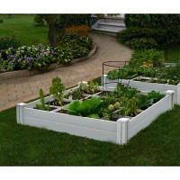 Arlmont & Co. 4X4 Garden Bed With Grow Grid