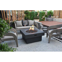 Elementi Modeno Branford Outdoor Concrete Fire Table