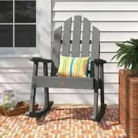 Sol 72 Outdoor™ Outdoor Rialto Rocking Plastic Chair