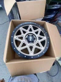 FOUR NEW 20 INCH DIRTY LIFE THEORY WHEELS -- 6X135 !! MOUNTED WITH 305 / 55 R20 FUEL GRIPPER TIRE !!