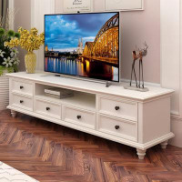 STAR BANNER American TV Cabinet White Modern Simple Living Room Small Apartment TV Cabinet