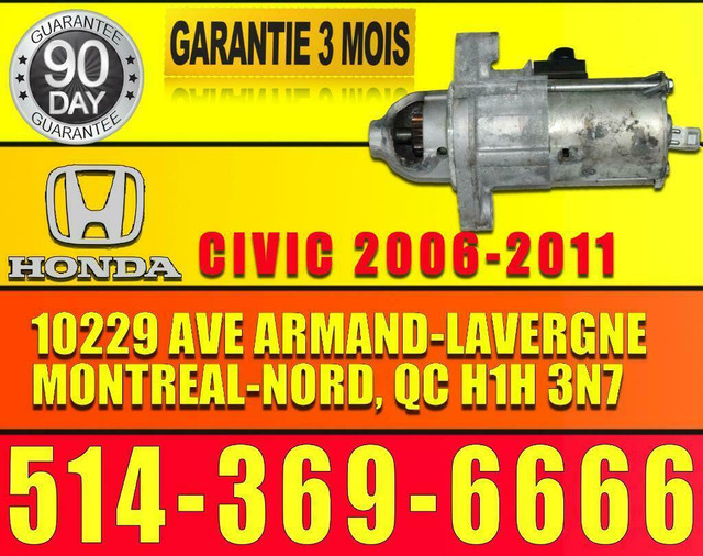 Dmarreur Starter 2.4 Honda CRV  2007 2008 2009 2010 2011 2012 2013 2014 automatique AWD FWD in Engine & Engine Parts in Greater Montréal - Image 3