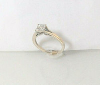 (I-240-159) Ladies 10k white gold multistone diamond ring