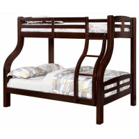 Harriet Bee Curved Wood Design Twin/Full Bunk Bed