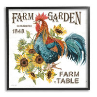 Stupell Industries Stupell Industries® Farm To Table Rooster Framed Giclee Art Design By Cindy Jacobs