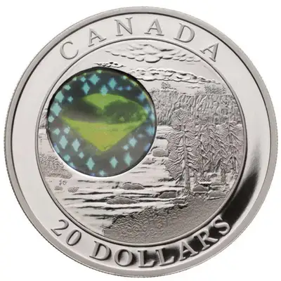 2004 - $20 FINE SILVER COIN NATURAL WONDERS: NORTHWEST TERRITORIES DIAMONDS