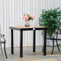 Garden Dining Table 30.7" x 30.7" x 29.1" Natural Wood