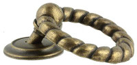 D. Lawless Hardware 2-1/4" Large Ring Pull Antique Brass