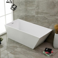 59 or 67 in. Seamless Acrylic One-Piece White Freestanding Tub ( L/R Drain )    JBQ