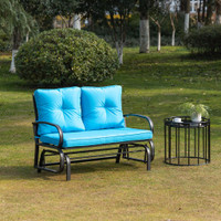 Glider Chair 48" x 27.5" x 34.25" Blue