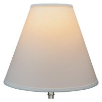 Fenchel Shades 10.75" H X 14" W Empire Lamp Shade -  (Spider Attachment) In Linen Ivory
