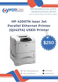 HP 4200TN laser Jet Parallel Ethernet Printer (Q2427A) USED Printer FOR SALE!!!