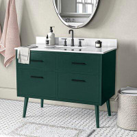 Mercury Row Burleigh 42" Single Bathroom Vanity Set