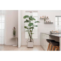 Vintage Home 77.57'' Faux Monstera Plant in Planter
