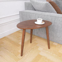 Staykiwi Solid Oak Wood Pebble Shaped Natural Wooden Coffee Table Centre Low Table