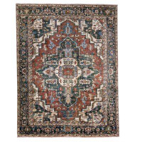 Bokara Rug Co., Inc. High-Quality Handknotted Red And Blue Area Rug