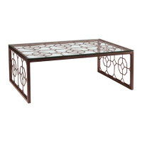 Artistica Home Honeycomb Metal Designs Sled Coffee Table
