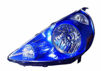 Head Lamp Driver Side Honda Fit 2007-2008 Vivid Blue(Code B520P) Capa , Ho2502132C