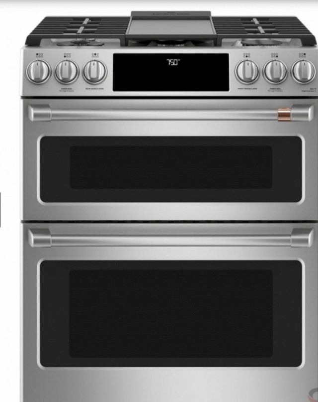 GE CAFE DOUBLE OVEN GAS RANGES- BRAND NEW UNBOXED  STAINLESS STEEL-AMAZING SAVINGS !!!! in Stoves, Ovens & Ranges in Edmonton Area - Image 4