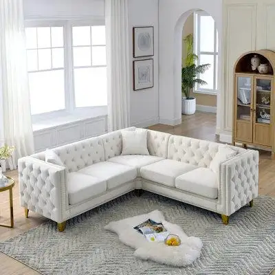 House of Hampton Sofa Covers,5-Seater Corner Sofas With 3 Cushions For Living Room, Bedroom