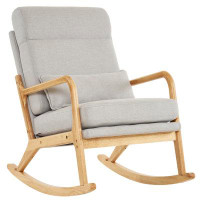 George Oliver Vanscoy 39.37'' W High-Back Upholstered Rocking Chair