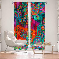 East Urban Home Lined Window Curtains 2-panel Set for Window Size by Michele Fauss - Spring Forth