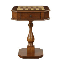 Plethoria Cormier Cherry Game Table with Reversible Game Board