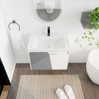 Ebern Designs Juelene 27'' Single Bathroom Vanity with Ceramic Top