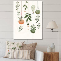 Winston Porter Botanical Bliss Joyful Hanging Boho Houseplants - Abstract Botanicals Canvas Print