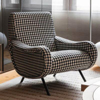 LORENZO Simple curved single sponge leisure armchair