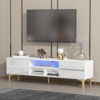 Ivy Bronx 17.72 x 62.99 x 13.78 TV Stand,TV cabinet,Entertainment Center,TV Console,Media Console,With LED Remote Contro