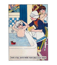 Buyenlarge 'Take a Full Bath More Than Once Each Week' Vintage Advertisement