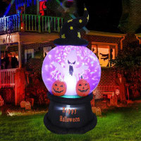 The Holiday Aisle® Inflatable Halloween Decorations Outdoor With Flashing Colourful LED Light